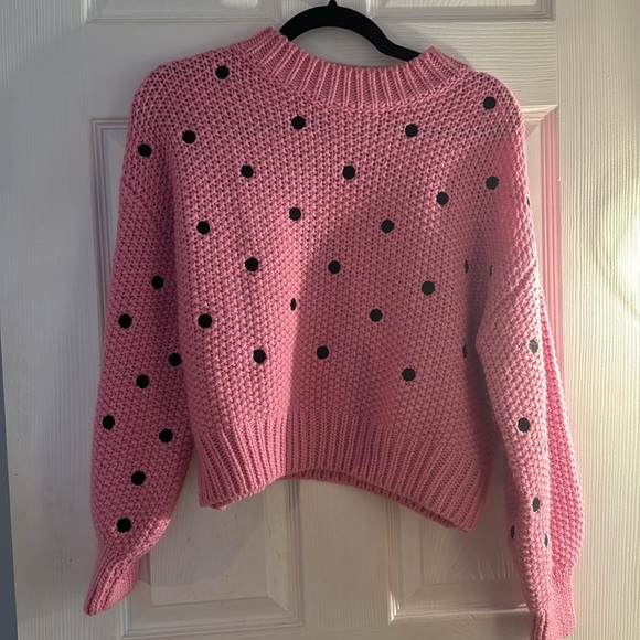 Daniela Knit Polka Dot Sweater 🩷 Small - Picture 4 of 8